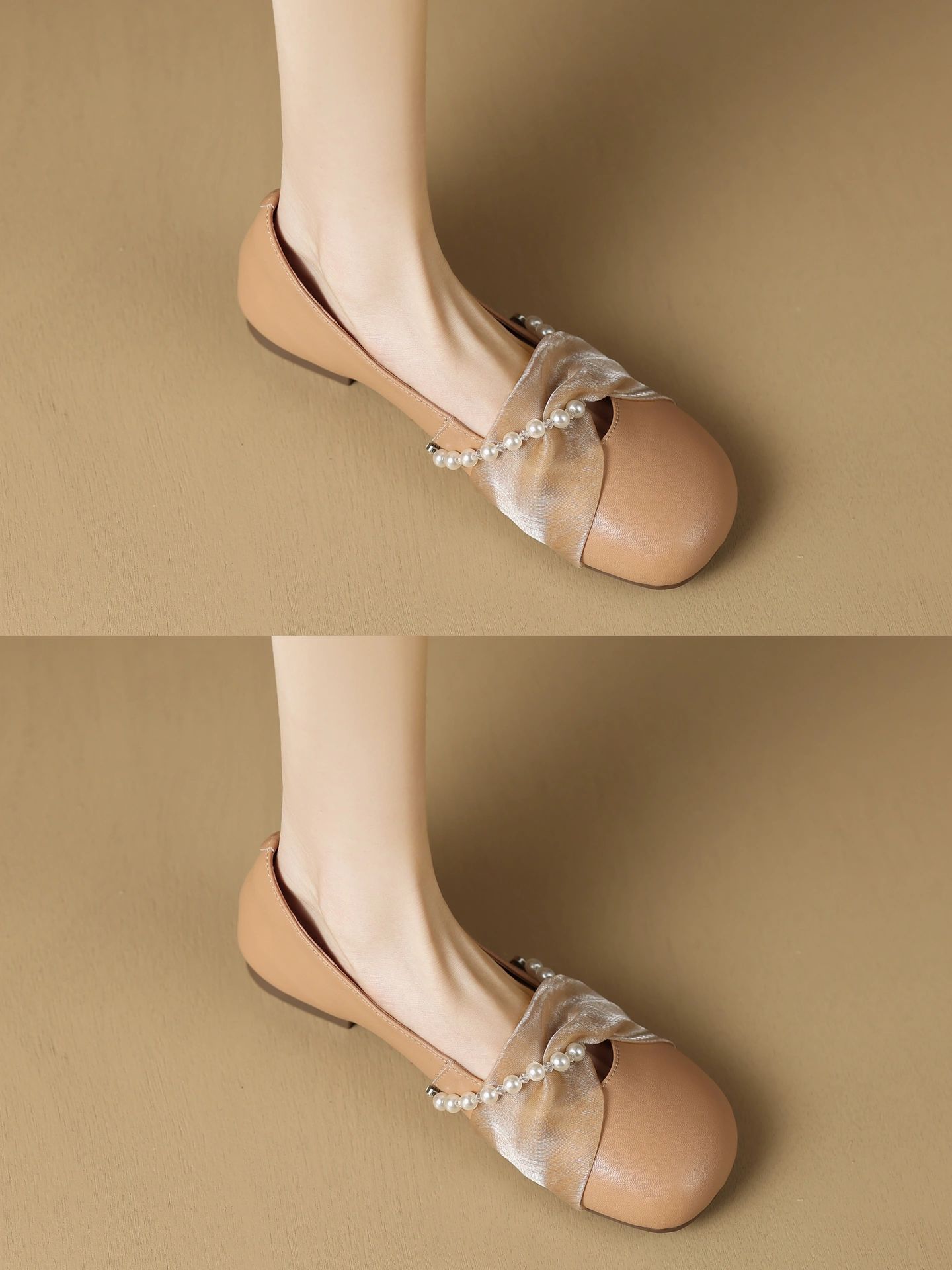 方头 低帮 中口鞋 皮革  - VALI鞋履AI设计主图