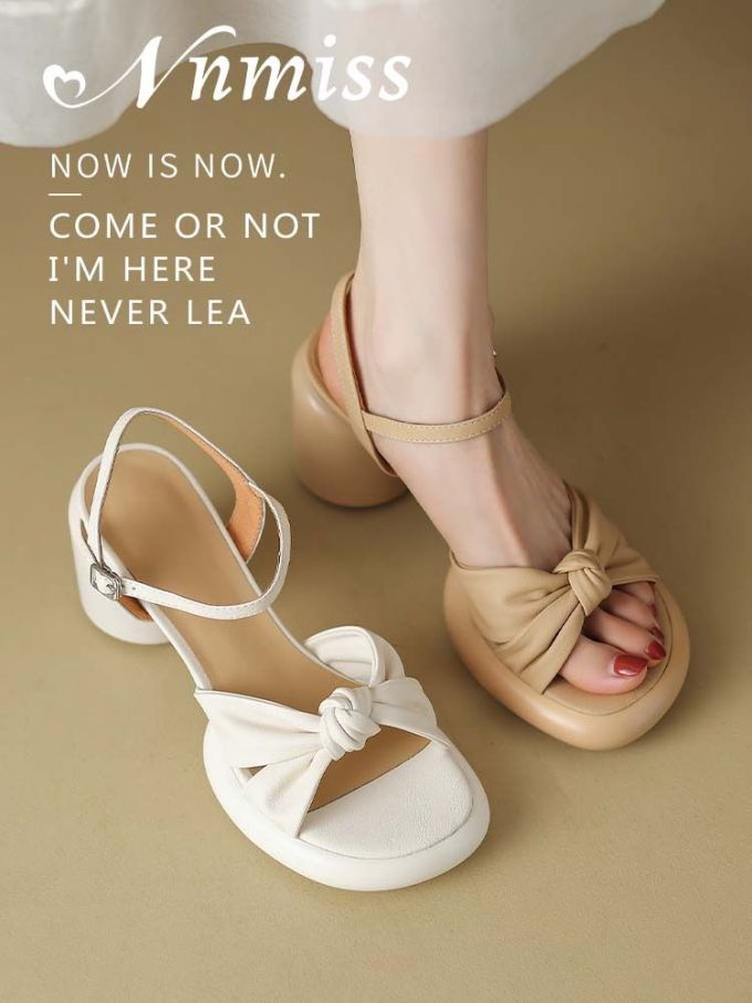 无帮 袢扣 皮革 