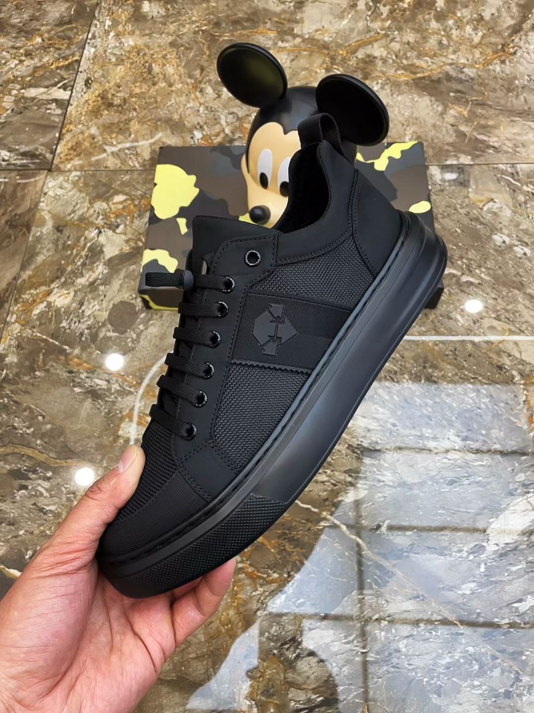 低帮 弹力绳 皮革  - VALI鞋履AI设计主图