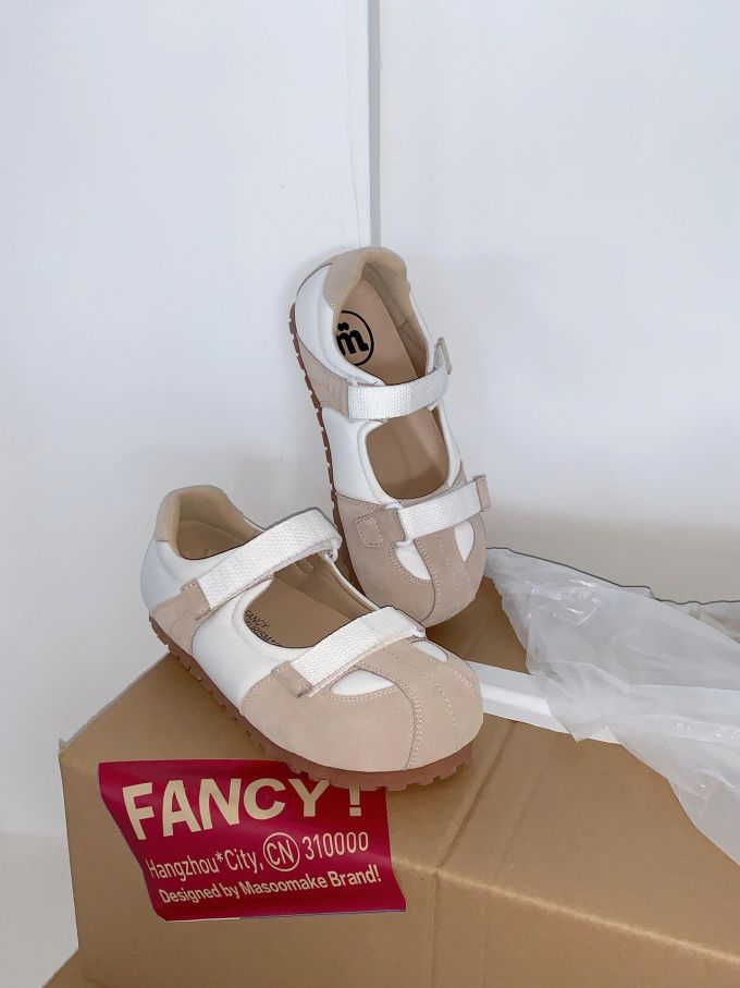 魔术贴 中口鞋 皮革 