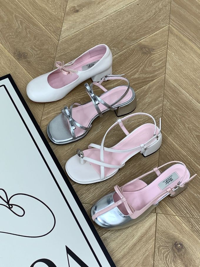 低跟 粗跟 无帮 袢扣 