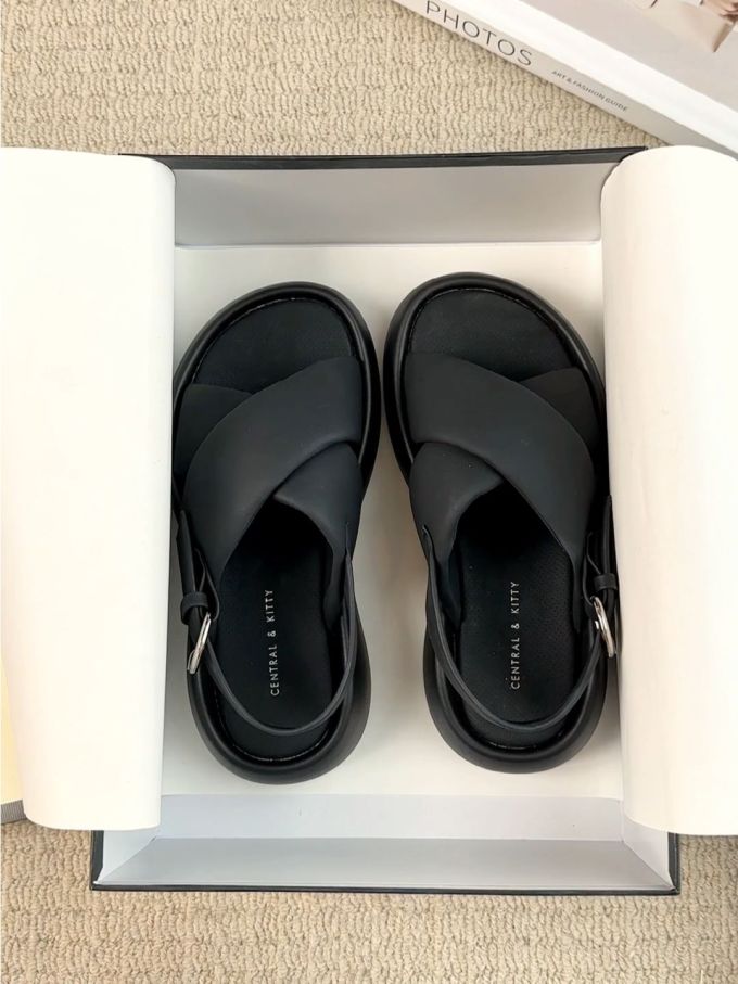 无帮 袢扣 皮革 