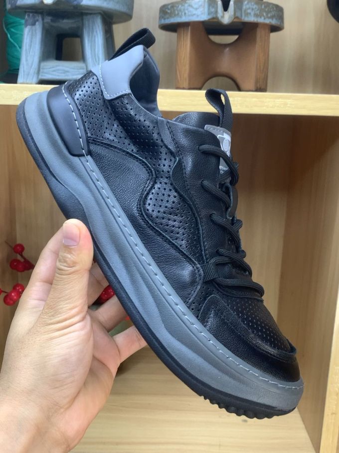 低帮 系带 皮革 