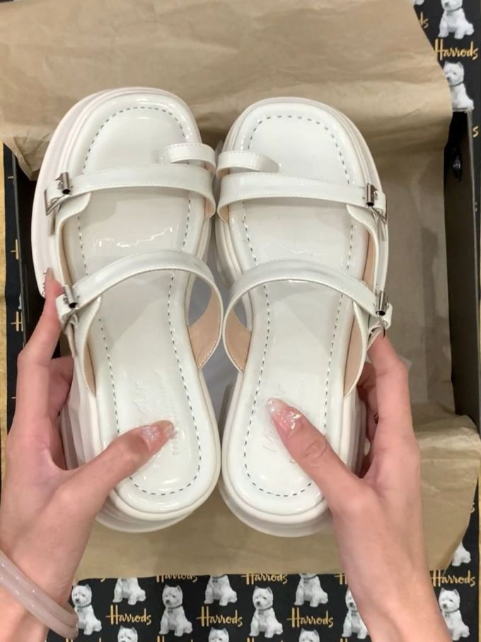 无帮 袢扣 皮革 