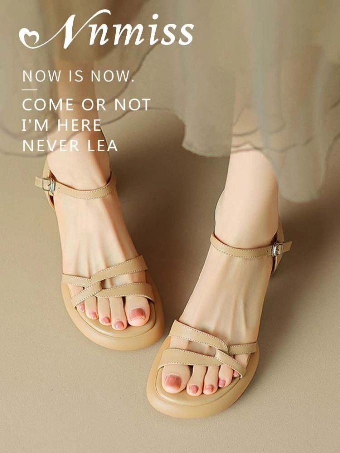 无帮 袢扣 皮革 