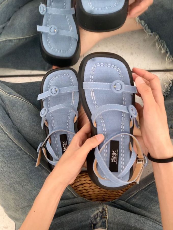 无帮 袢扣 皮革 