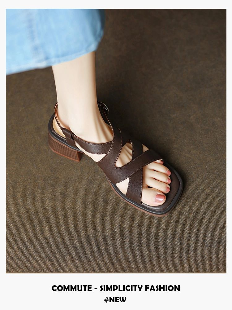 无帮 袢扣 皮革  - VALI鞋履AI设计主图