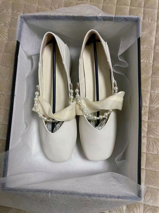 方头 中口鞋 皮革 