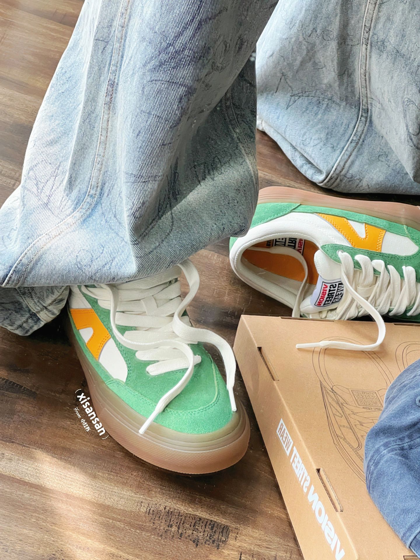 中帮 魔术贴 皮革  - VALI鞋履AI设计主图