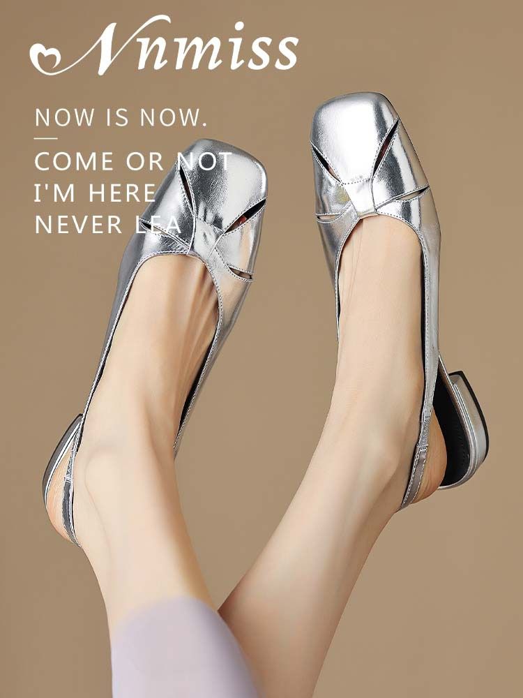 异形头-分趾 一脚蹬 浅口鞋 皮革  - VALI鞋履AI设计主图