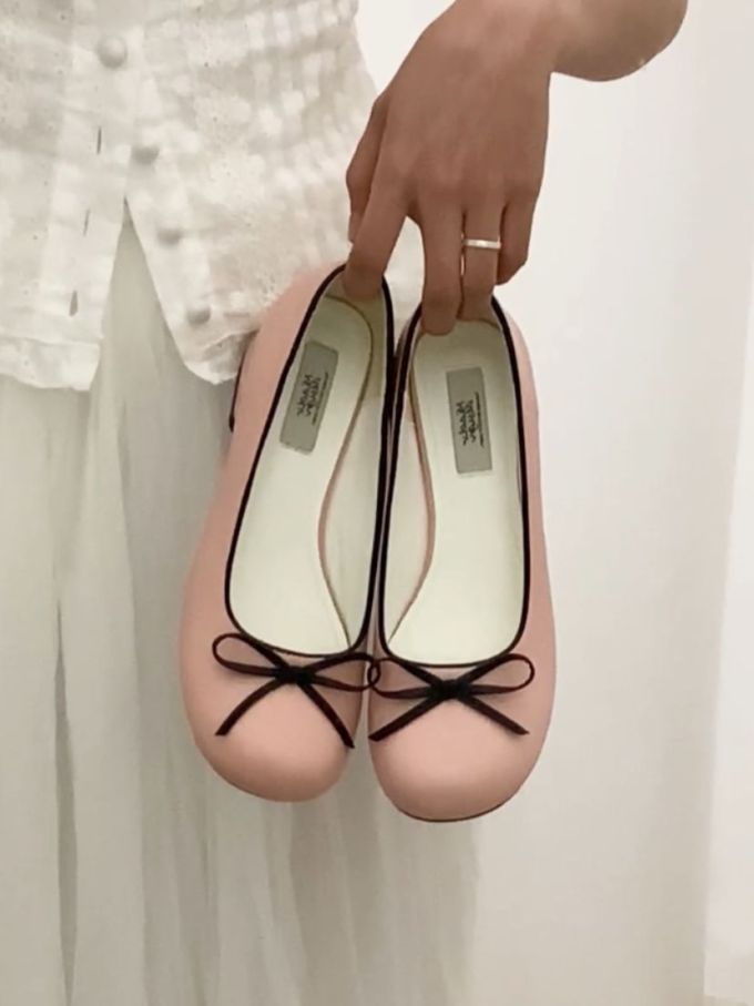 圆头 一脚蹬 弹力绳 浅口鞋 皮革 