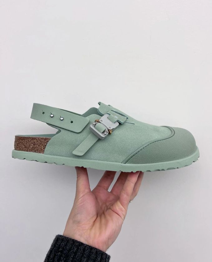 无帮 袢扣 皮革 