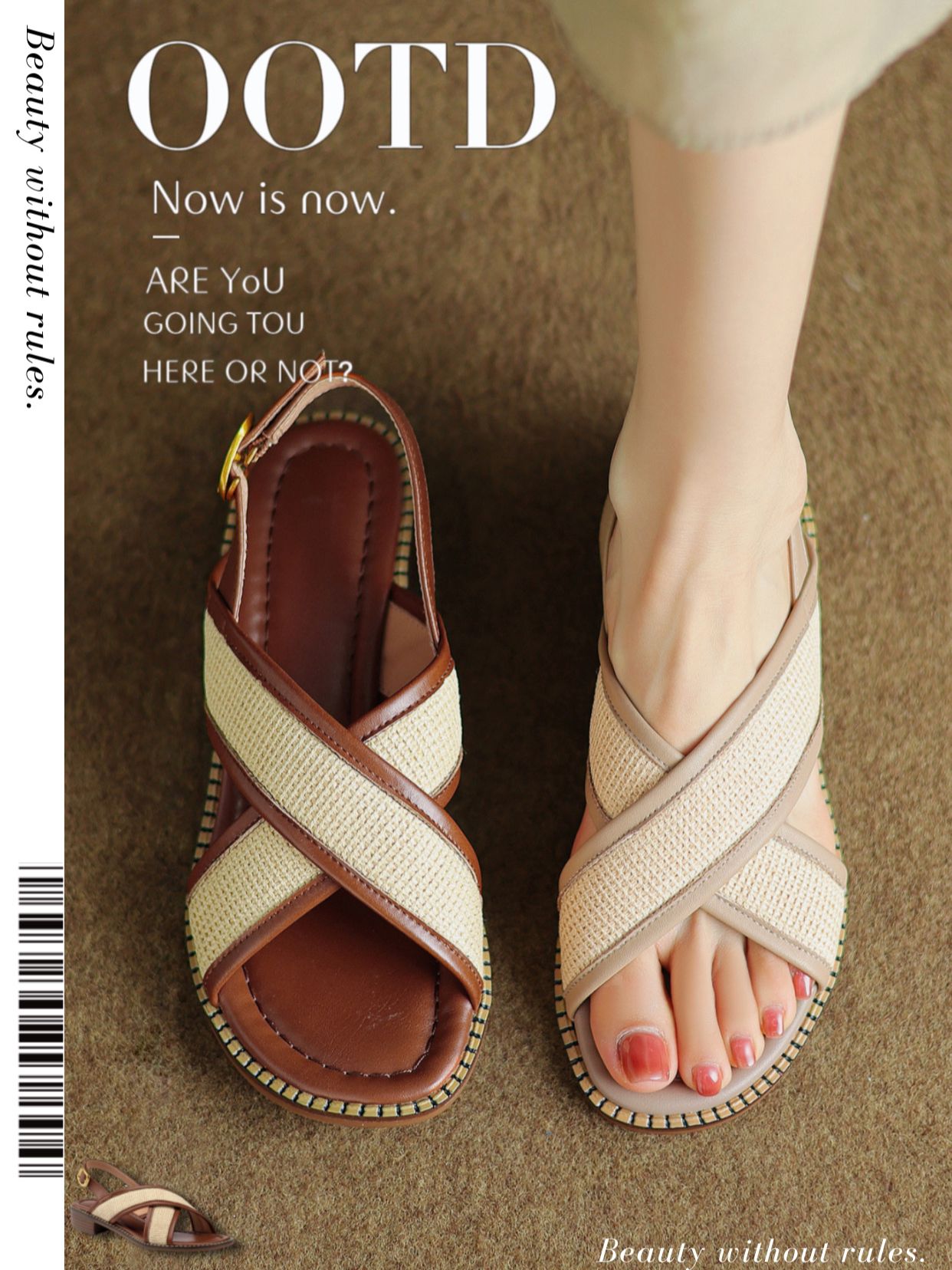 无帮 皮革  - VALI鞋履AI设计主图