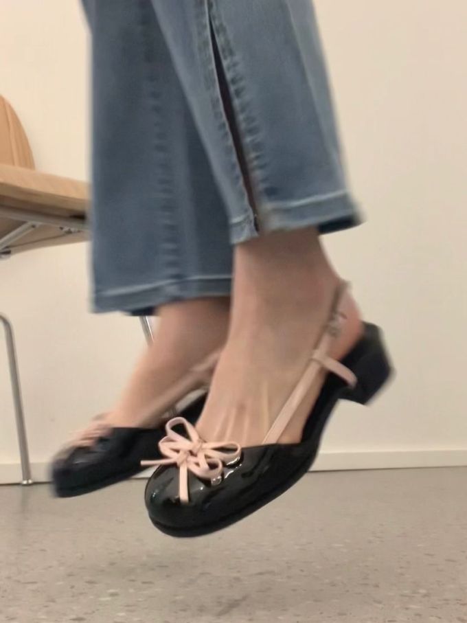 低跟 粗跟 圆头 低帮 中口鞋 