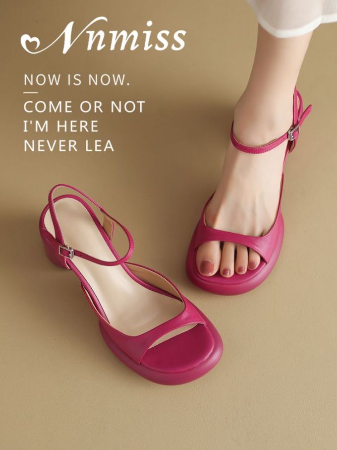 无帮 袢扣 皮革 