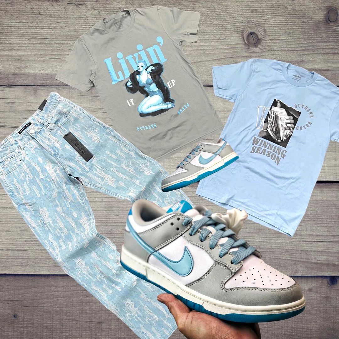 针织面料 H型 圆形领 文字图案 印花 月光灰色 火石灰  - VALI鞋履AI设计主图