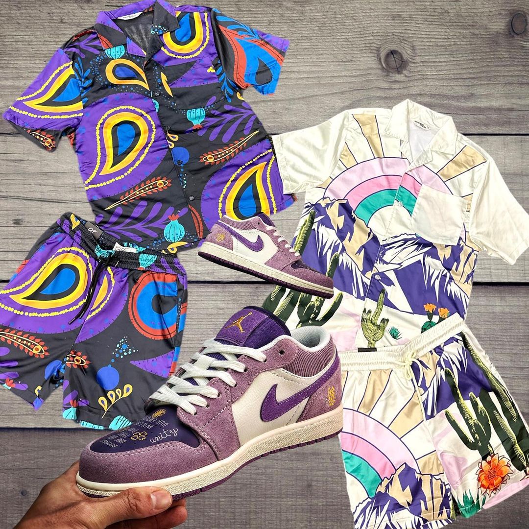 H型 撞色/渐变 拼接 印花 椰奶 奶油奶油  - VALI鞋履AI设计主图