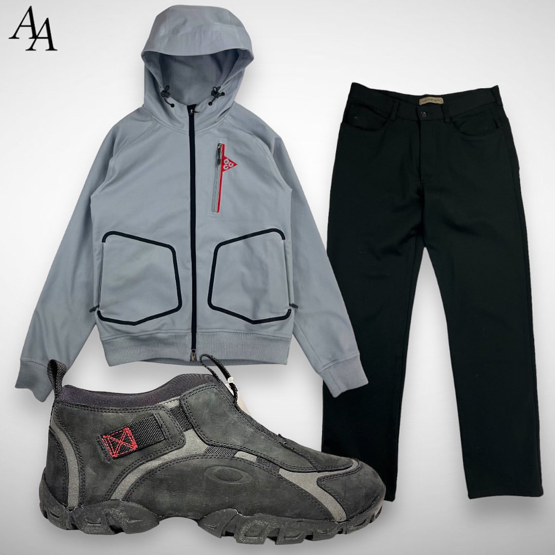防护功能 H型 连帽领 边缘装饰 灰蓝 纪念碑灰 基础拉链  - VALI鞋履AI设计主图