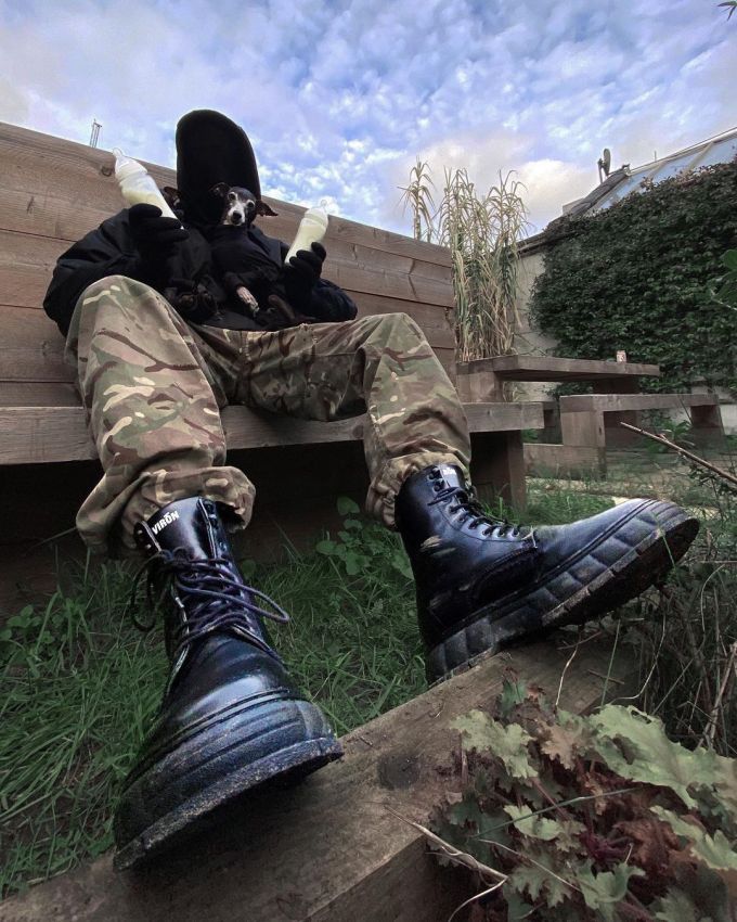 棉麻 迷彩 印花 踢踏舞鞋色 巧克力棕色 灰棕色 