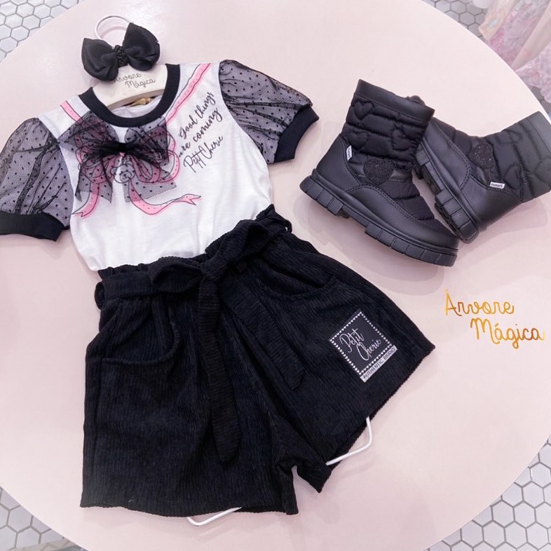 棉麻 A型 翻领 文字图案 打结-扭结 夜蓝色 甜美  - VALI鞋履AI设计主图