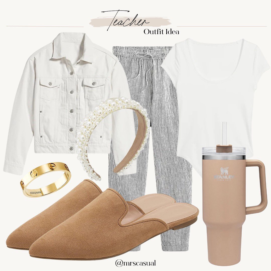 牛仔面料 H型 翻领 云白 香雪球色 基础扣饰  - VALI鞋履AI设计主图