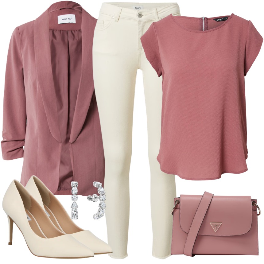 针织面料 H型 圆形领 火烈鸟羽毛色 牛皮色  - VALI鞋履AI设计主图