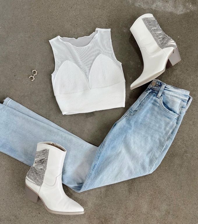 针织面料 冰川灰 炽白 