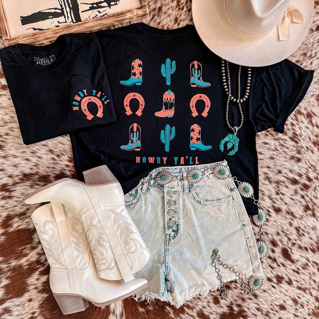 针织面料 圆形领 文字图案 印花 夜蓝色 甜美  - VALI鞋履AI设计主图