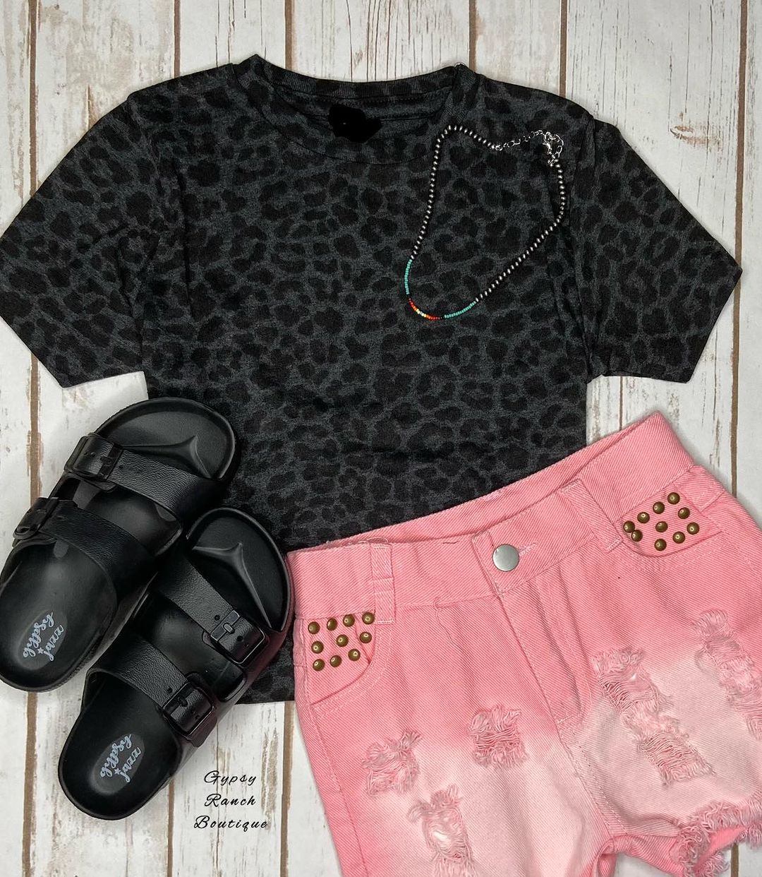 针织面料 圆形领 酱黑色  - VALI鞋履AI设计主图