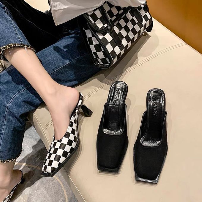 牛仔面料 格纹/菱格 开衩 蓝黑色 