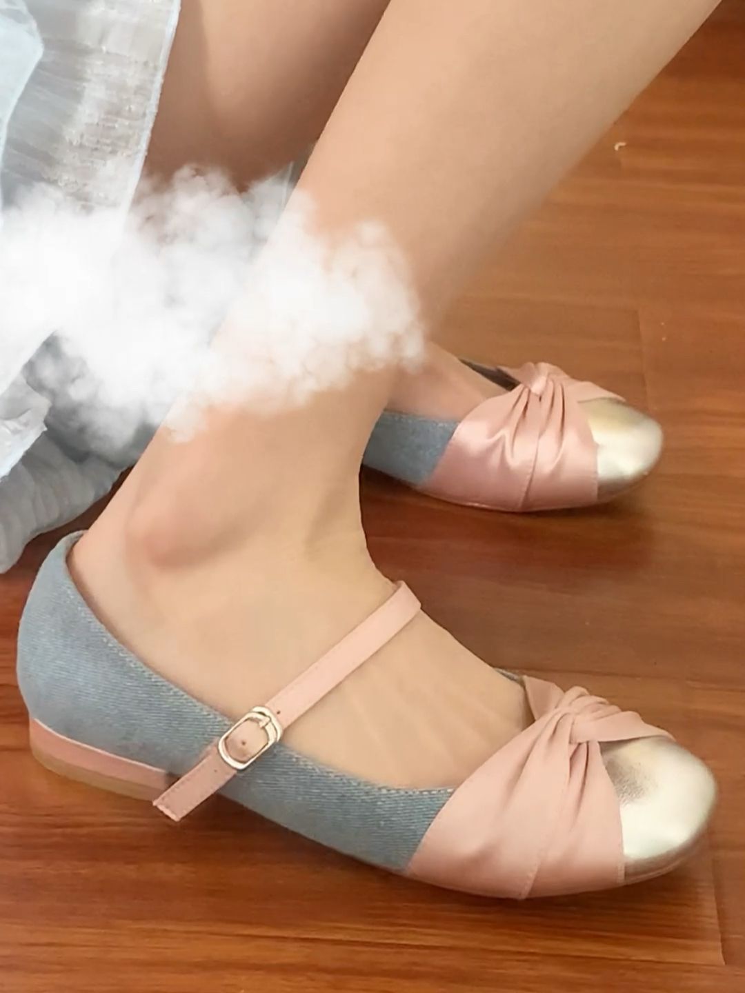 圆头 袢扣 浅口鞋 皮革  - VALI鞋履AI设计主图