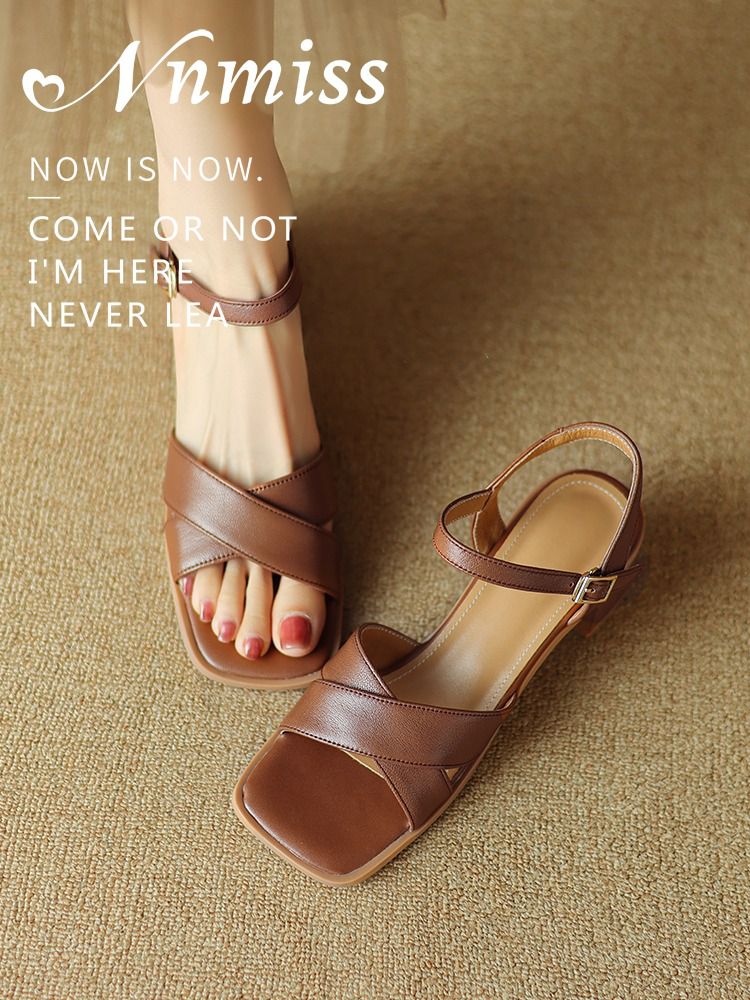 无帮 袢扣 皮革  - VALI鞋履AI设计主图