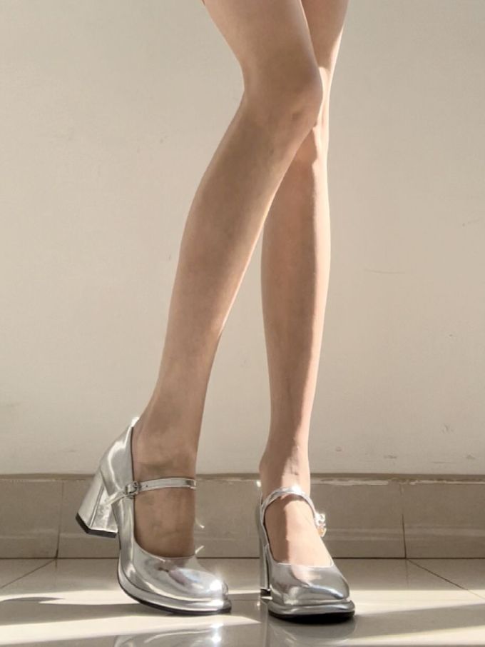 尖头 袢扣 浅口鞋 