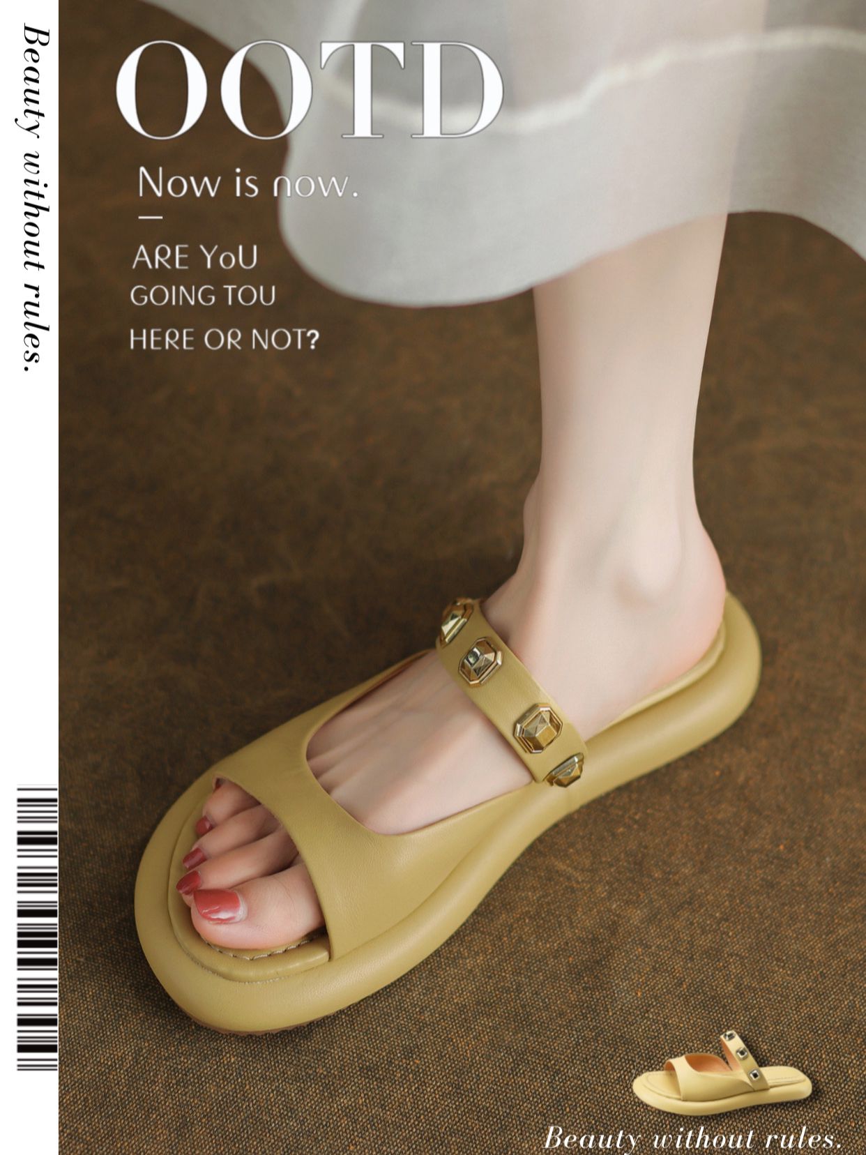 无帮 袢扣 皮革  - VALI鞋履AI设计主图