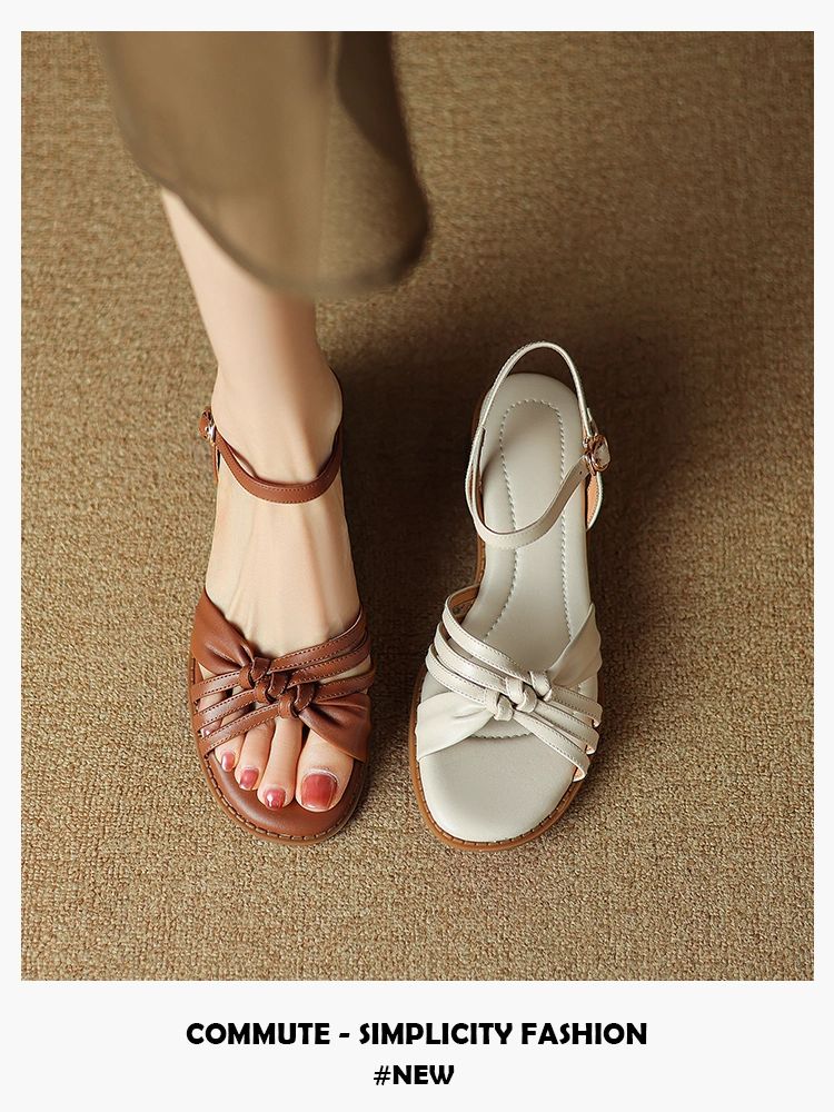 无帮 袢扣 皮革  - VALI鞋履AI设计主图