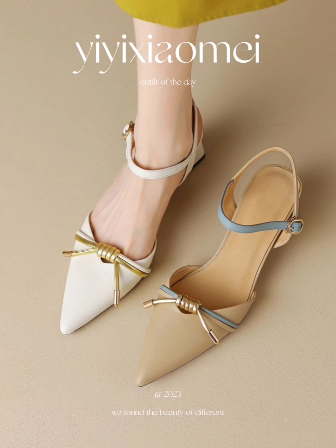 尖头 袢扣 浅口鞋 皮革  - VALI鞋履AI设计主图