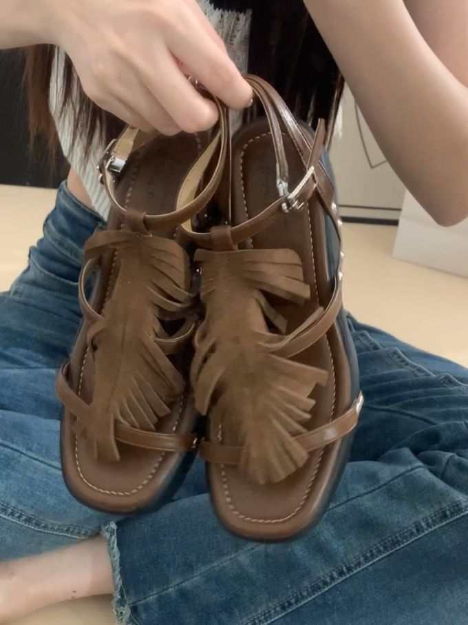 无帮 袢扣 皮革 