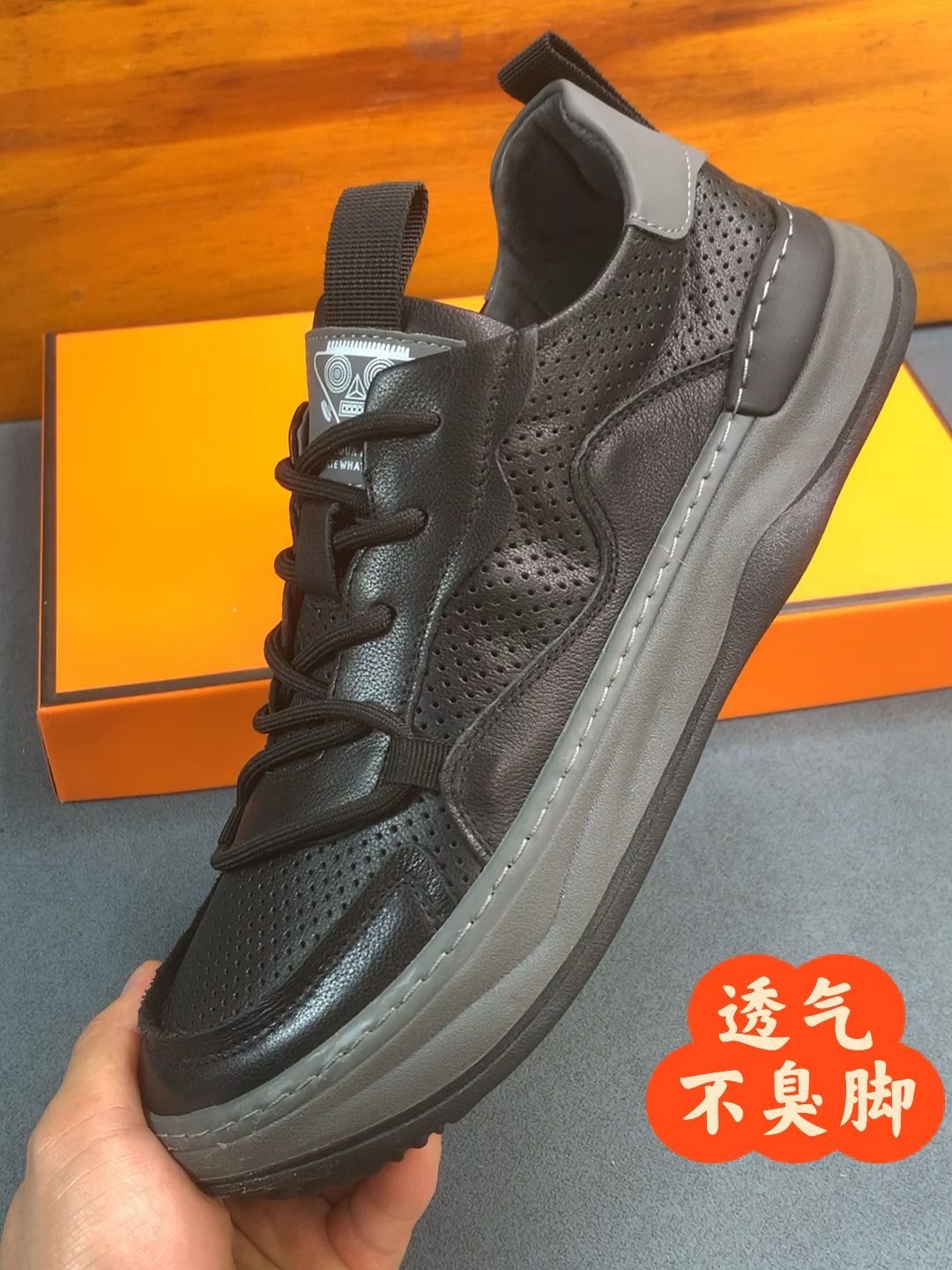 低帮 系带 皮革  - VALI鞋履AI设计主图