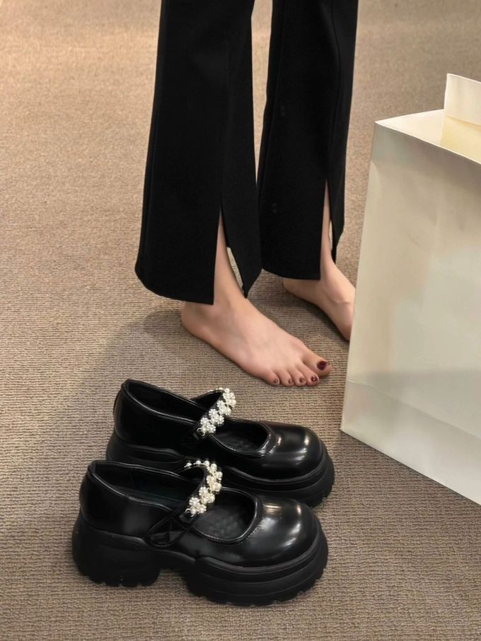 圆头 魔术贴 中口鞋 皮革 