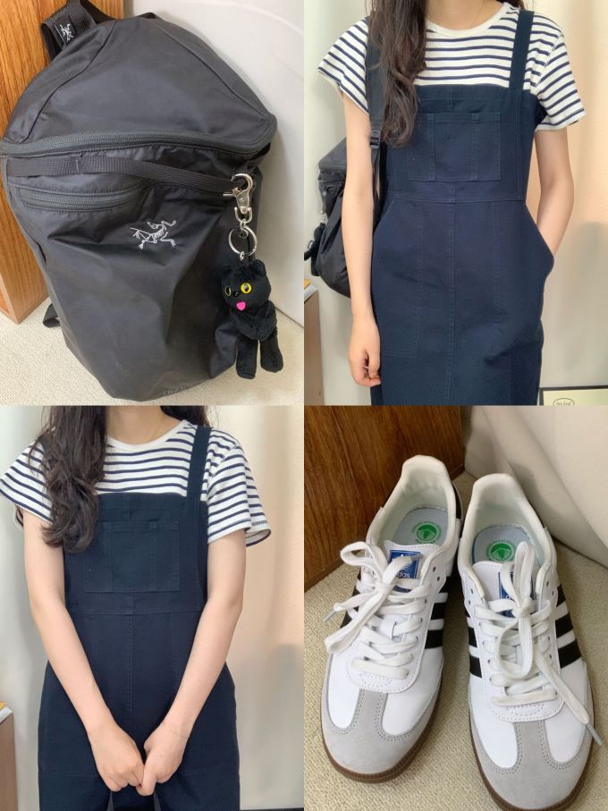 H型 方形领 深蓝黑色 