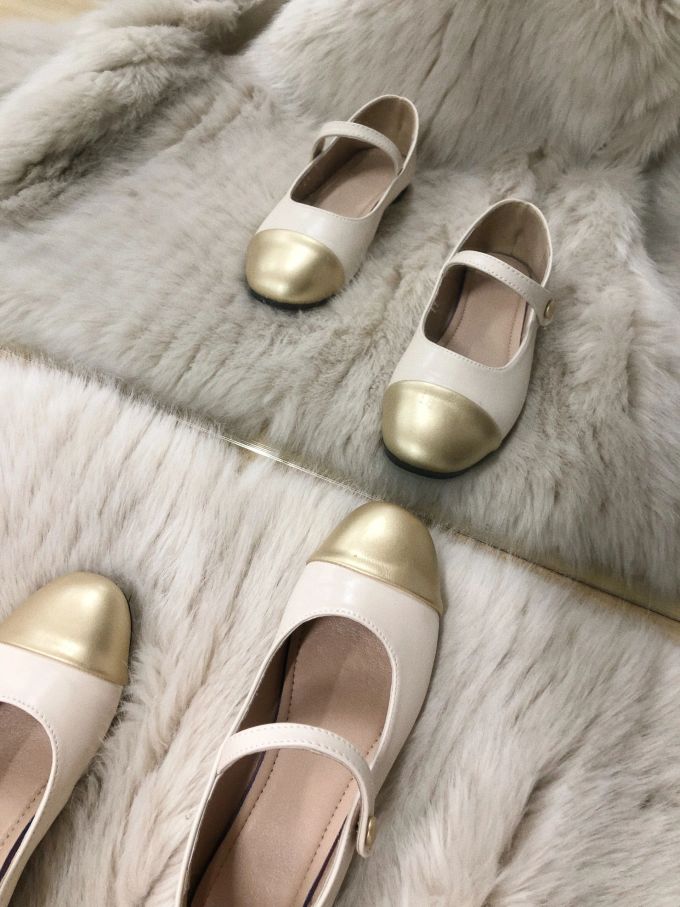 圆头 中口鞋 皮革 