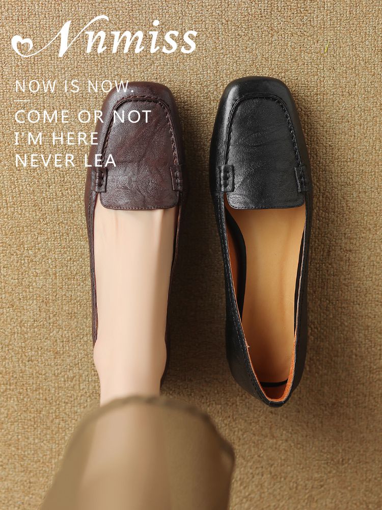 方头 低帮 一脚蹬 皮革  - VALI鞋履AI设计主图