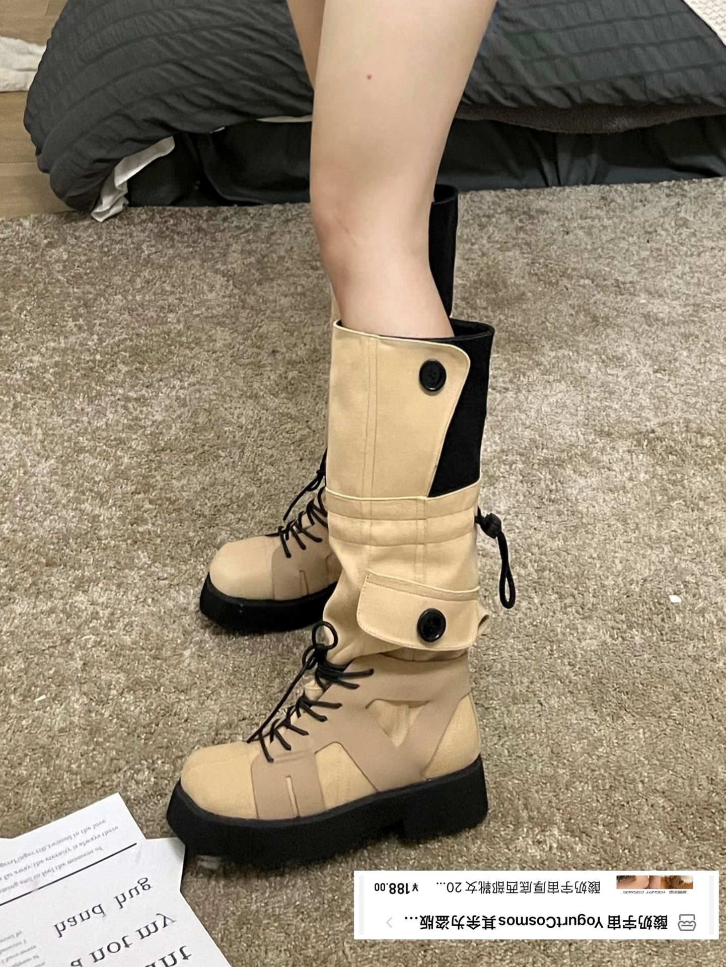 圆头 弹力绳 皮革  - VALI鞋履AI设计主图