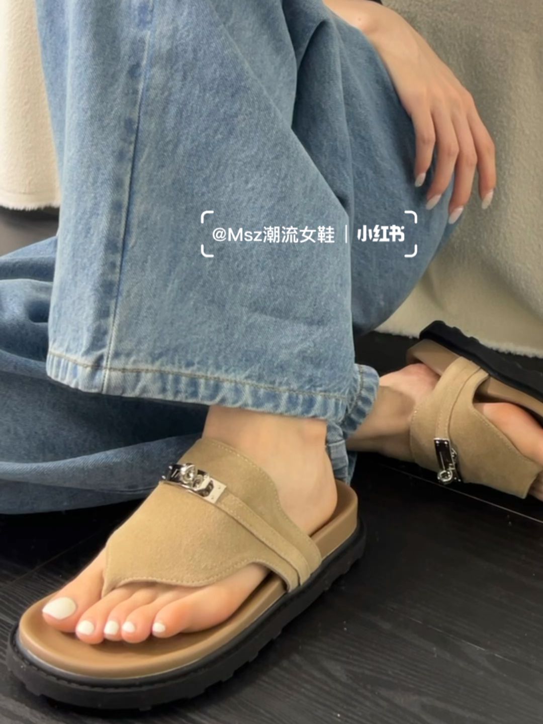 牛仔面料 洗水 铅色 暴雨灰  - VALI鞋履AI设计主图