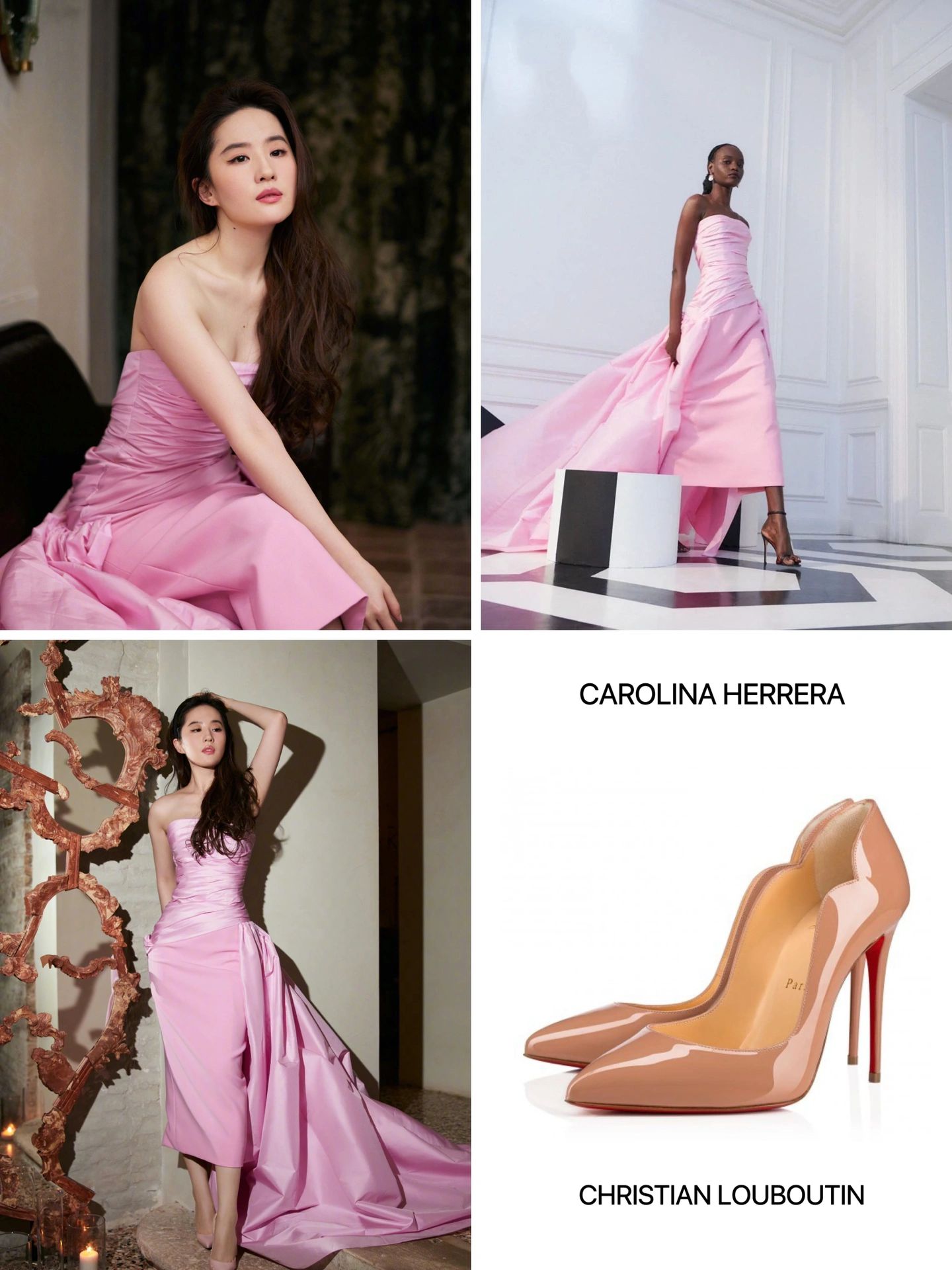 不对称 单肩领 抽褶 深兰花紫 紫香囊粉 浅雾紫色 奢华  - VALI鞋履AI设计主图