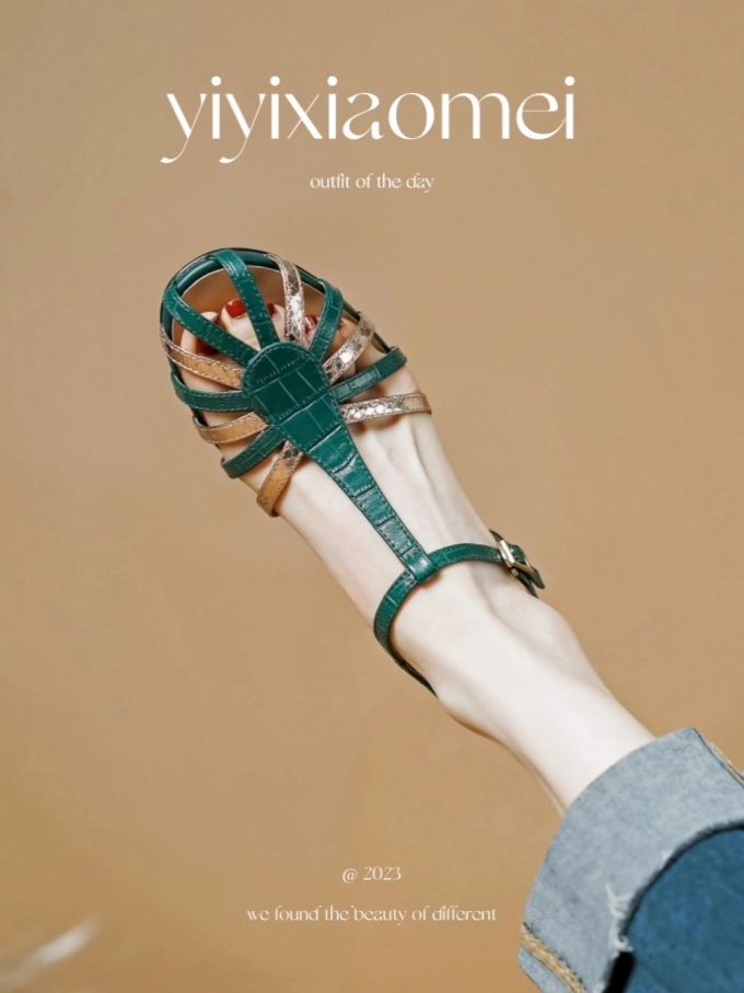 无帮 袢扣 皮革 