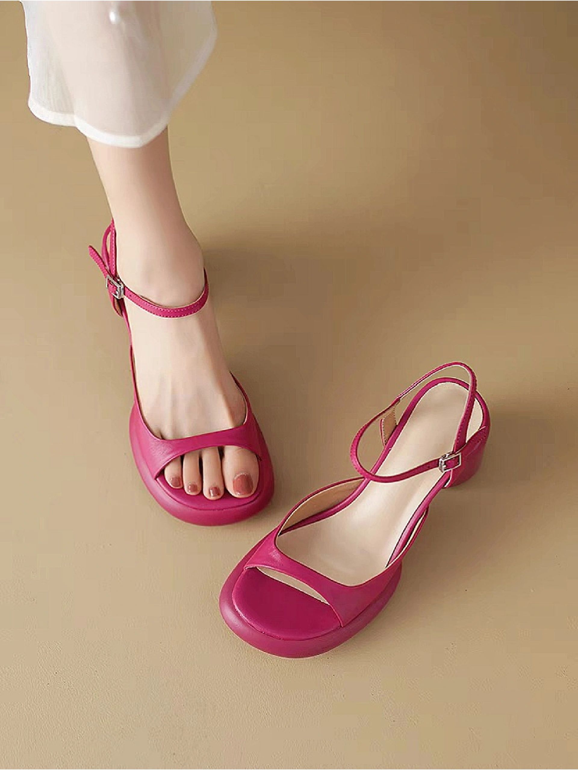 无帮 袢扣 皮革  - VALI鞋履AI设计主图