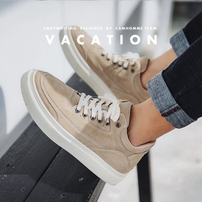 中帮 系带 皮革 