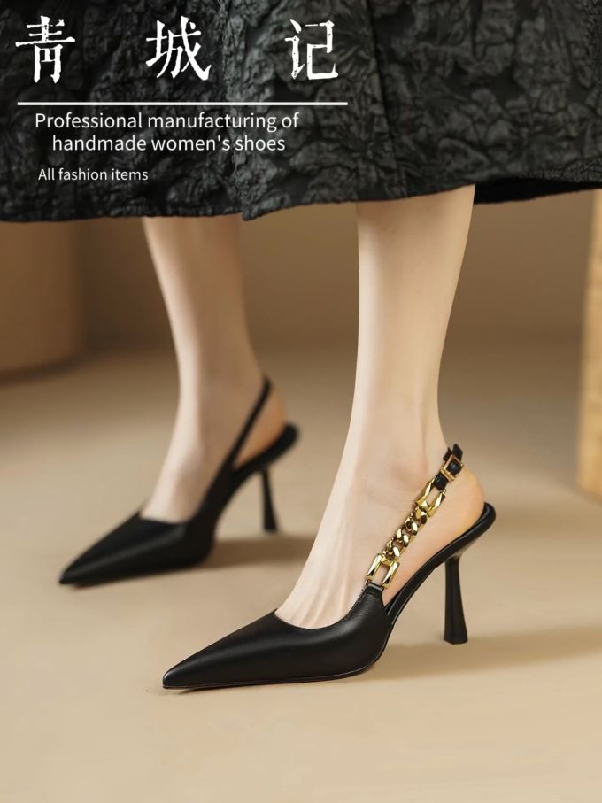 高跟 细跟 无帮 