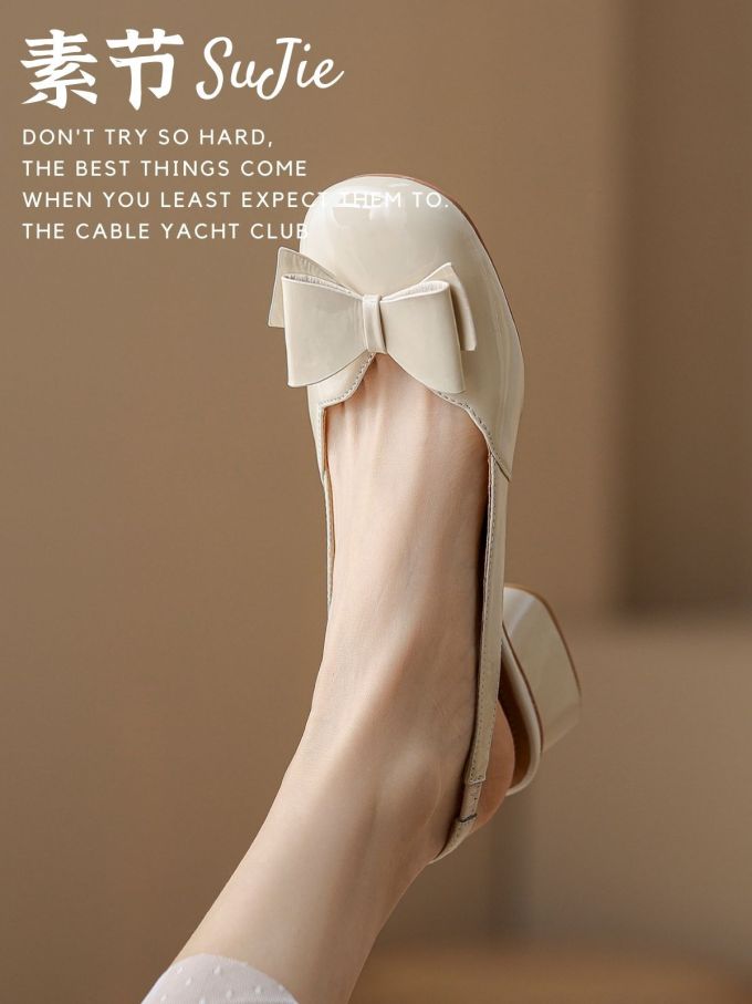 圆头 一脚蹬 浅口鞋 